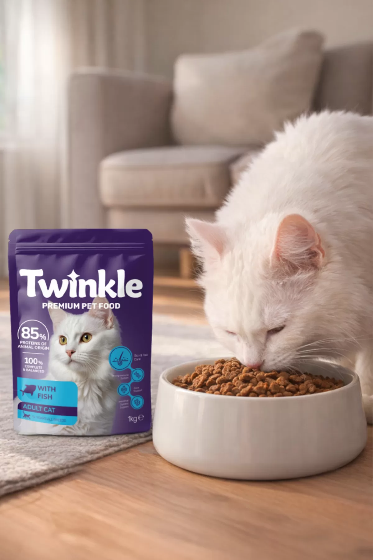 Balıklı Yetişkin Kedi Maması 1 Kg — ürün görseli