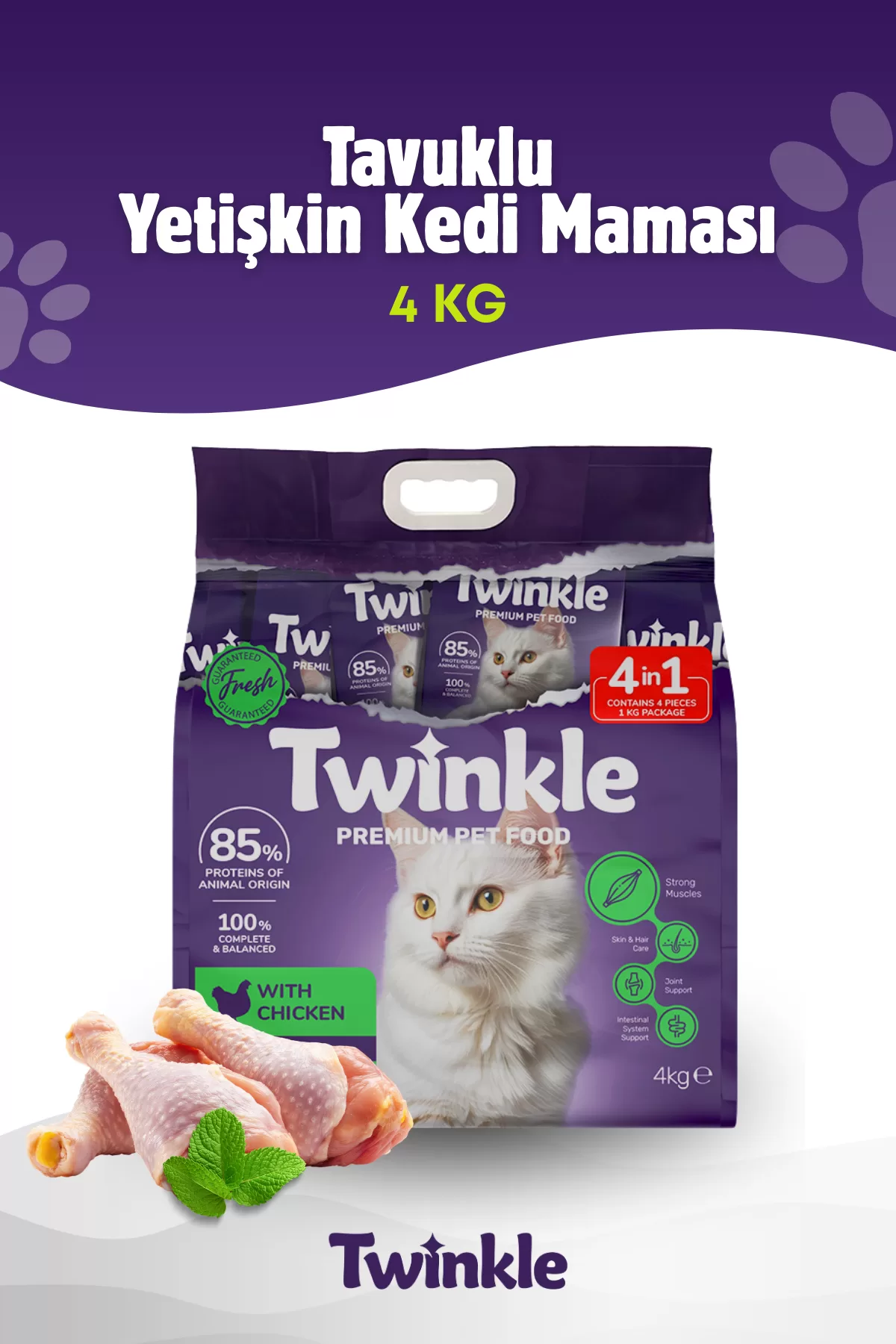 Tavuklu Yetişkin Kedi Maması 4 Kg — ürün görseli
