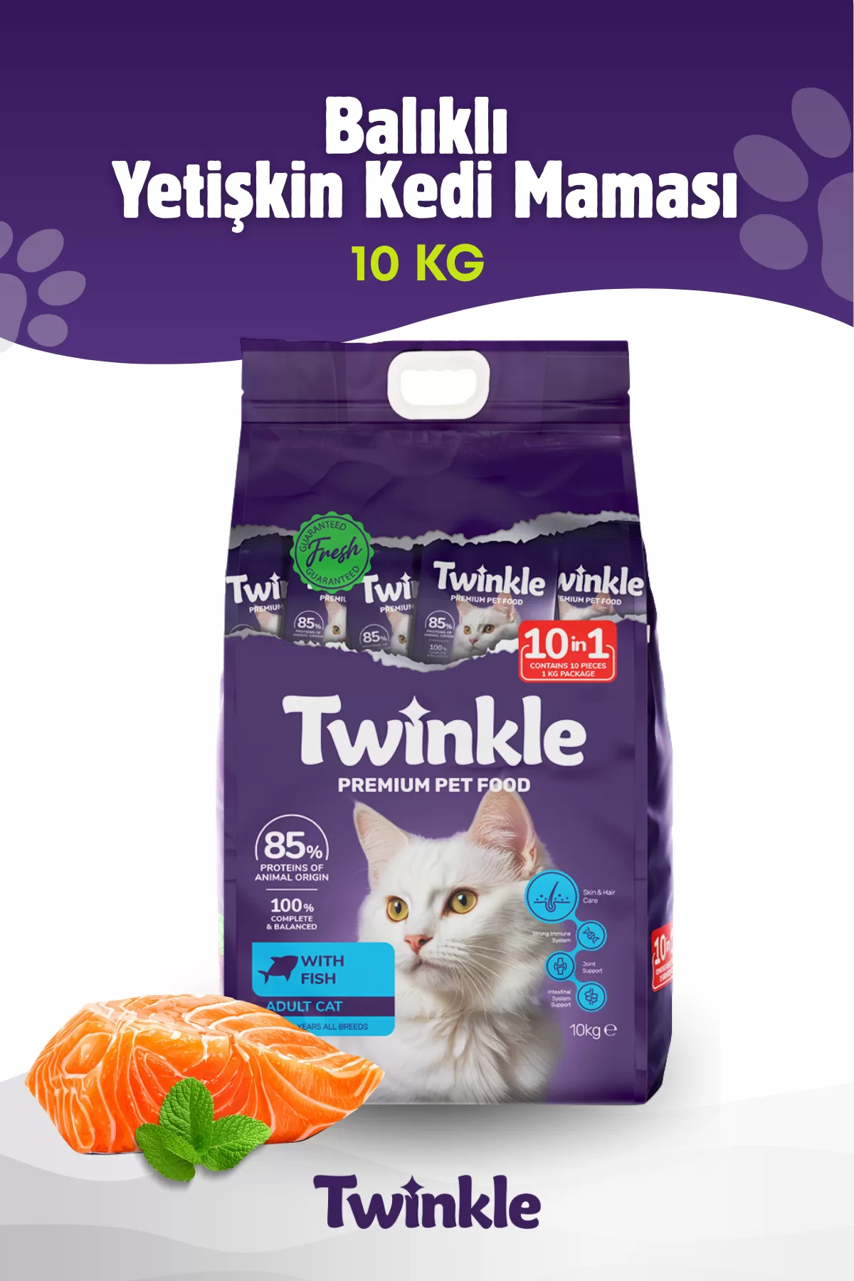 Balıklı Yetişkin Kedi Maması 10 Kg — ürün görseli