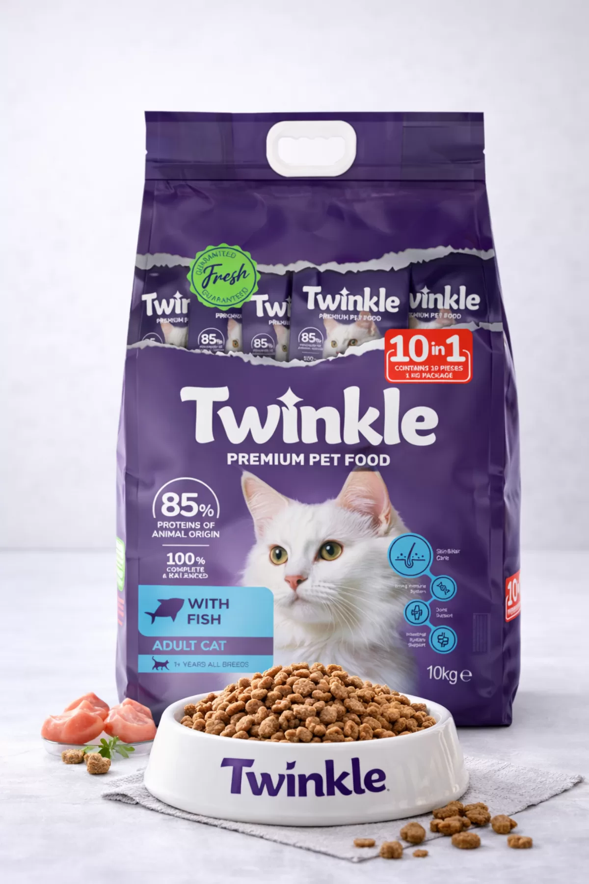 Balıklı Yetişkin Kedi Maması 10 Kg — ürün görseli