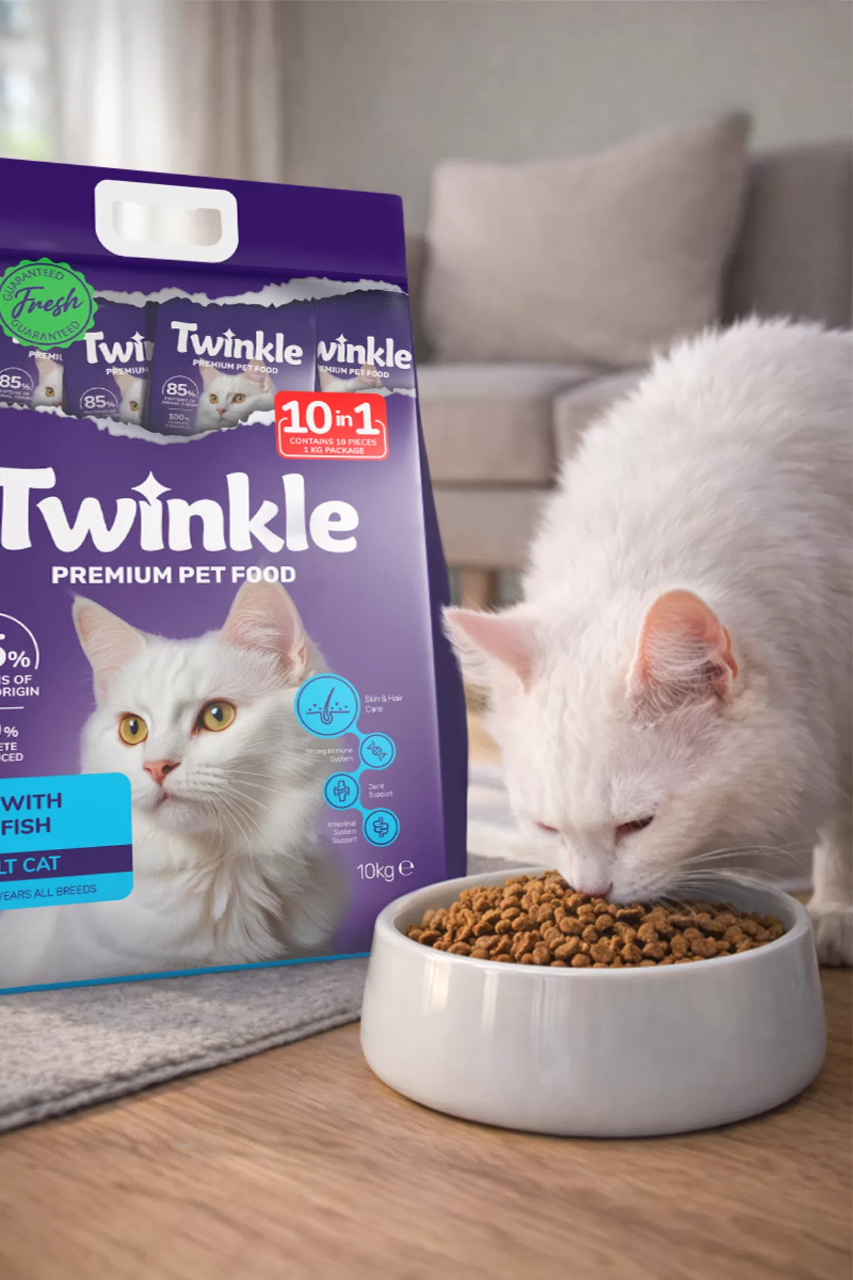 Balıklı Yetişkin Kedi Maması 10 Kg — ürün görseli