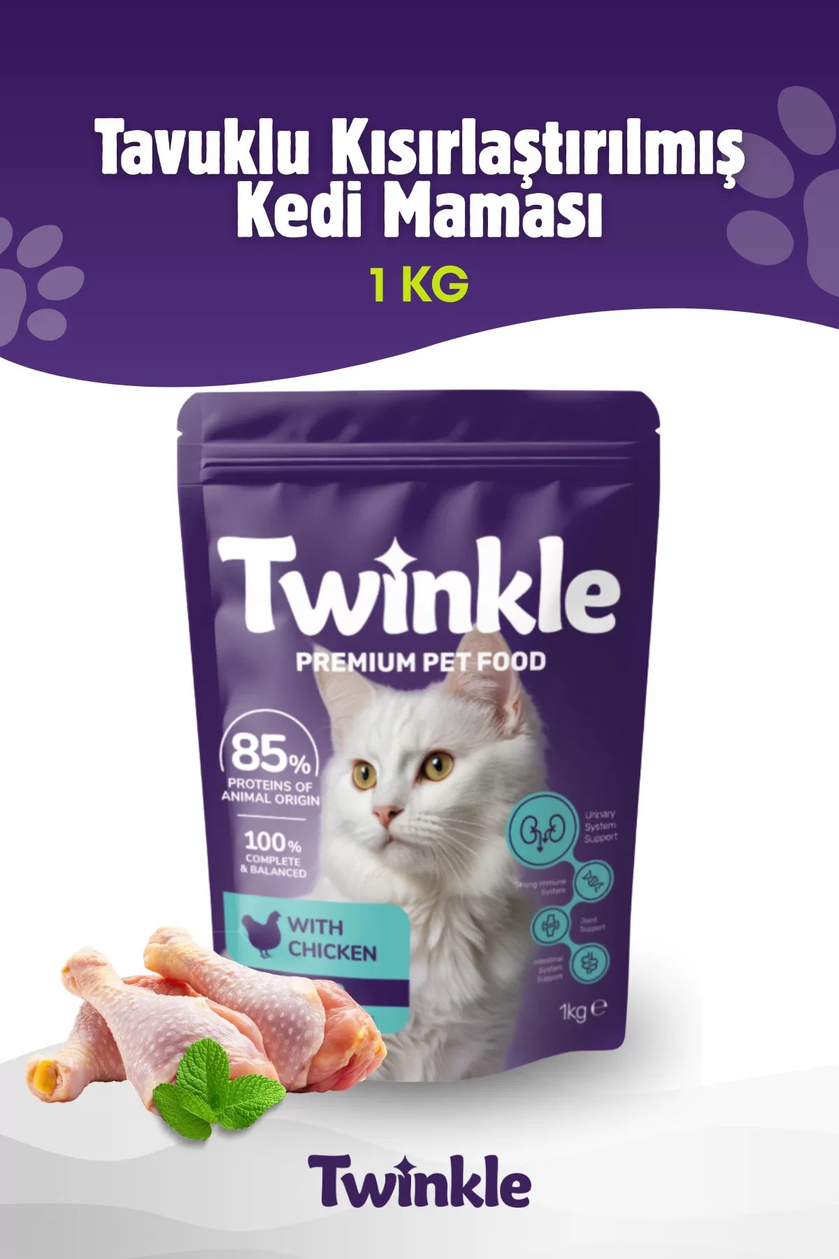 Tavuklu Kısırlaştırılmış Kedi Maması 1 Kg — ürün görseli