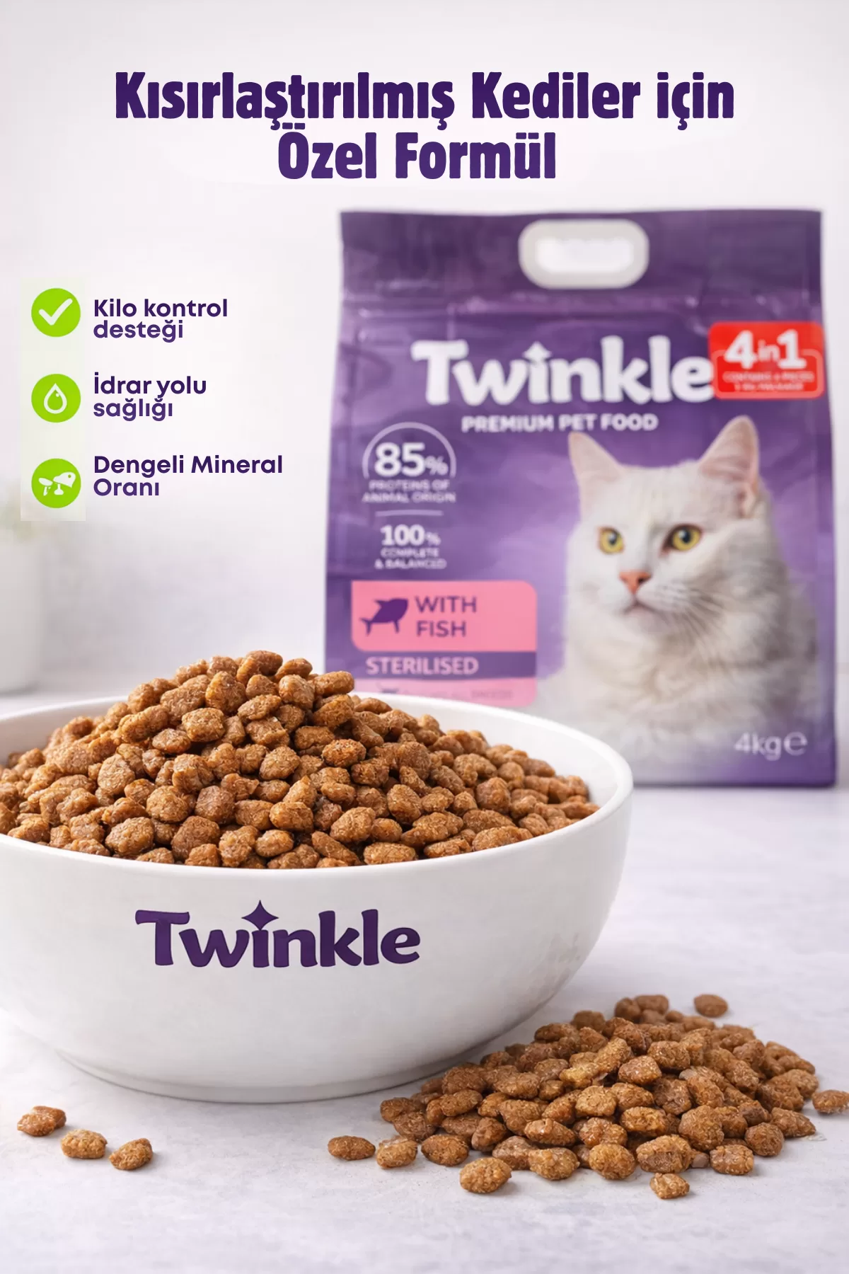 Balıklı Kısırlaştırılmış Kedi Maması 4 Kg — ürün görseli
