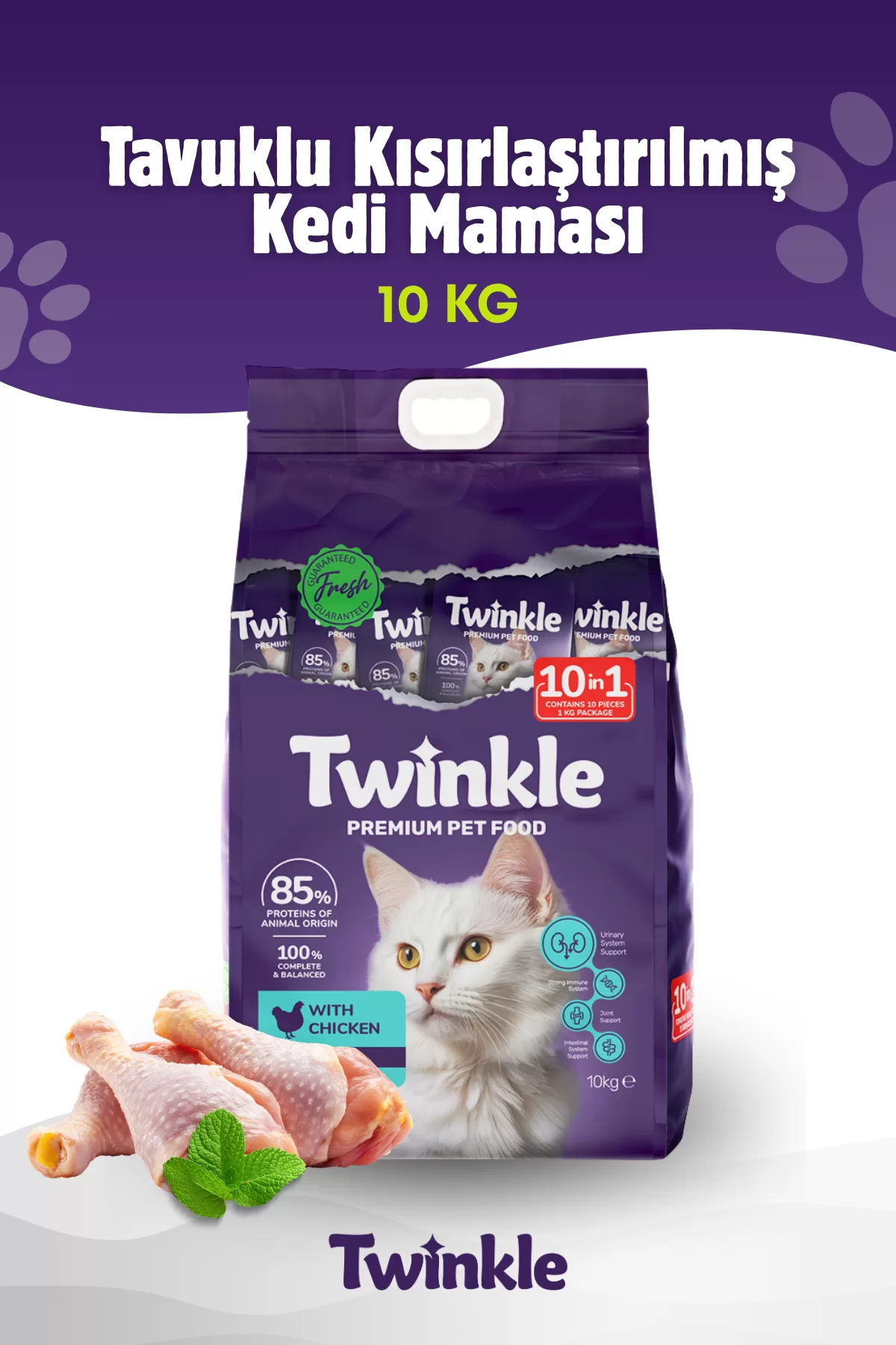 Tavuklu Kısırlaştırılmış Kedi Maması 10 Kg — ürün görseli