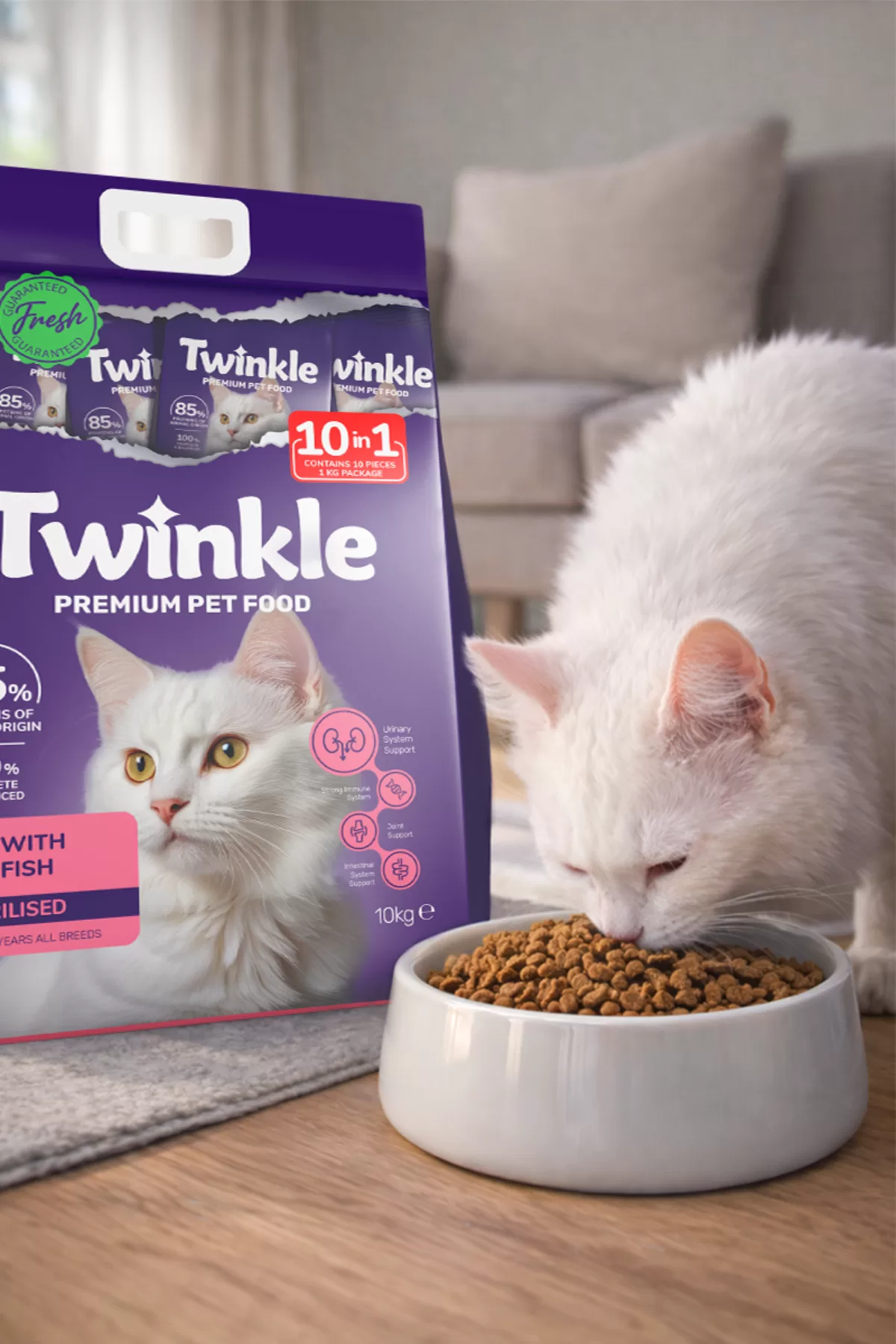 Balıklı Kısırlaştırılmış Kedi Maması 10 Kg — ürün görseli