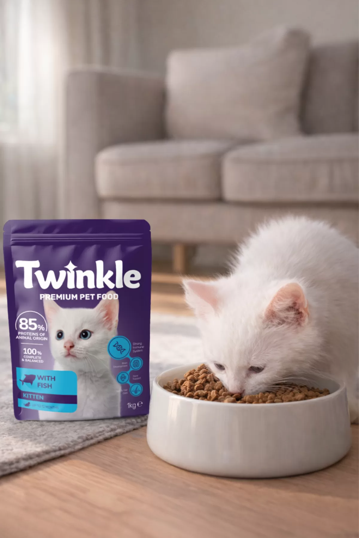 Balıklı Yavru Kedi Maması 1 Kg — ürün görseli