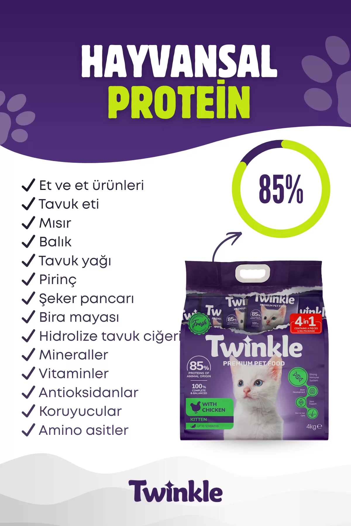 Tavuklu Yavru Kedi Maması 4 Kg — ürün görseli