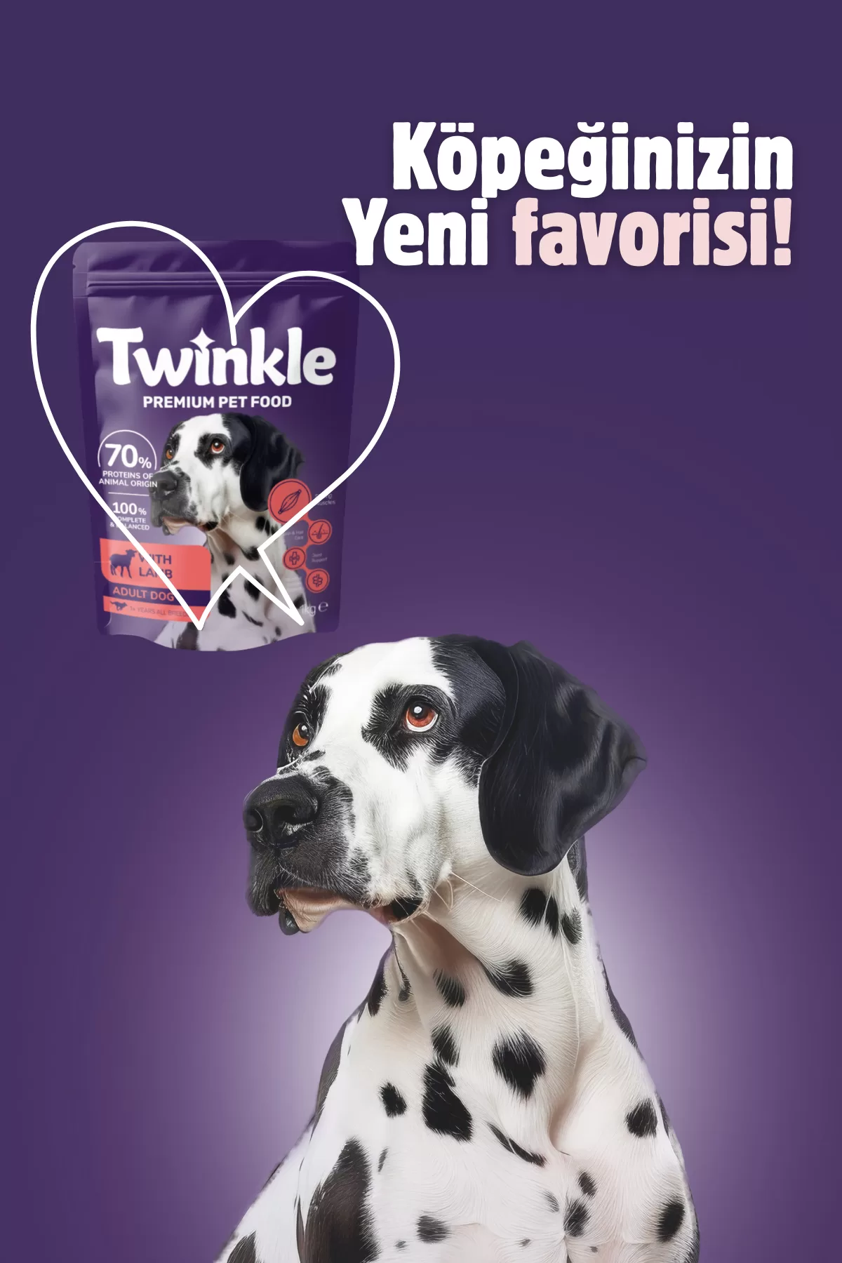 Kuzulu Yetişkin Köpek Maması 1 Kg — ürün görseli