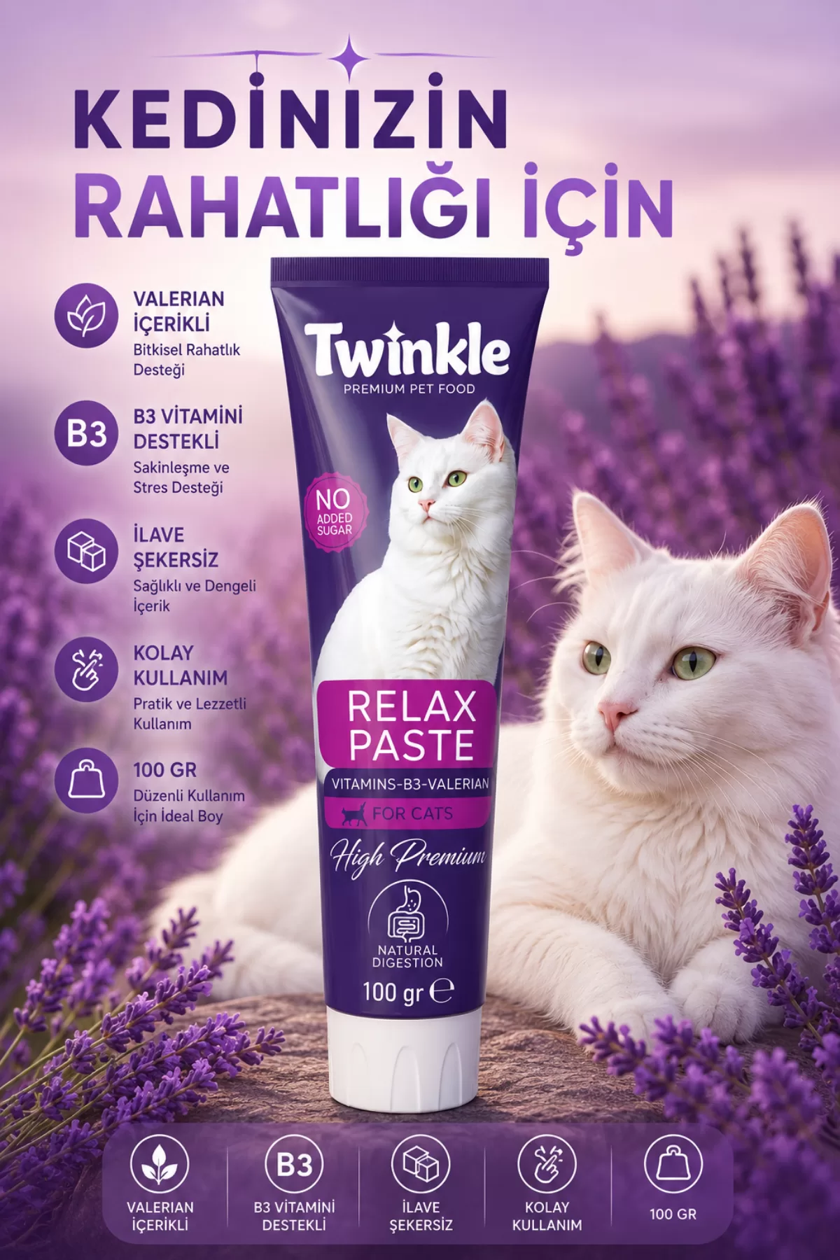 Relax Paste Kedi Malt Macunu 100 Gr — ürün görseli