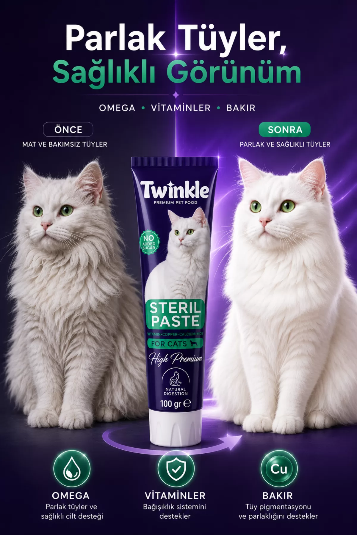 Steril Paste Kedi Malt Macunu 100 Gr — ürün görseli