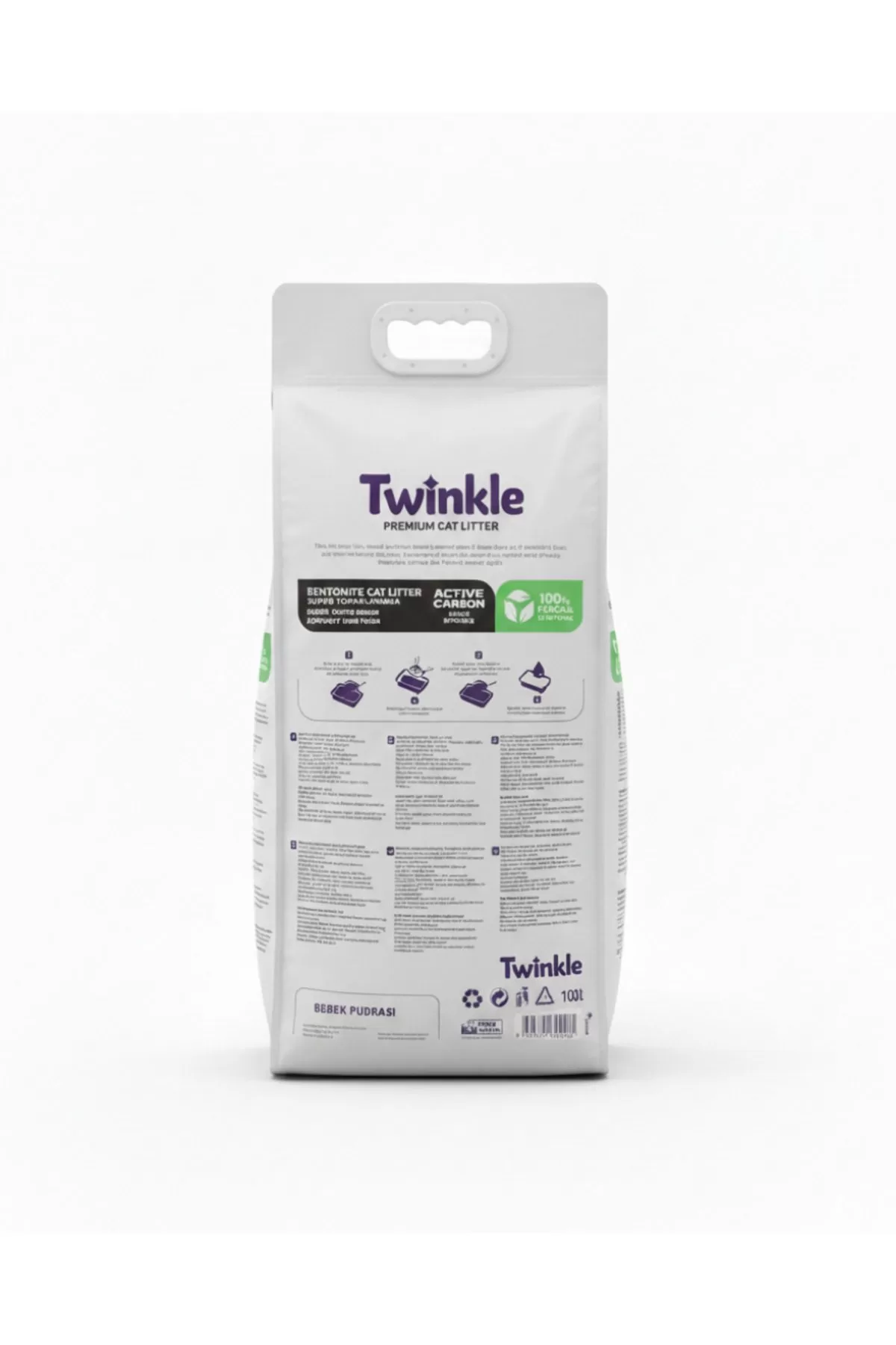 Twinkle Bentonit Kedi Kumu 10L – Bebek Pudrası Kokulu — ürün görseli